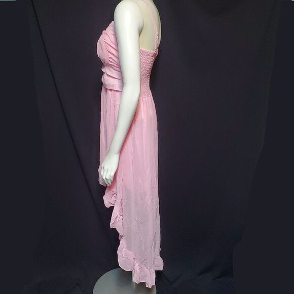 Angela Pink High Low Dress (L) - Picture 3 of 5